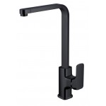 Eden Matte Black Soft Square Sink Mixer